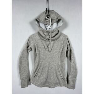 Marmot Gray Polyester Mountain Cown Neck Hoodie Long Sleeve Jacket Women’s XS